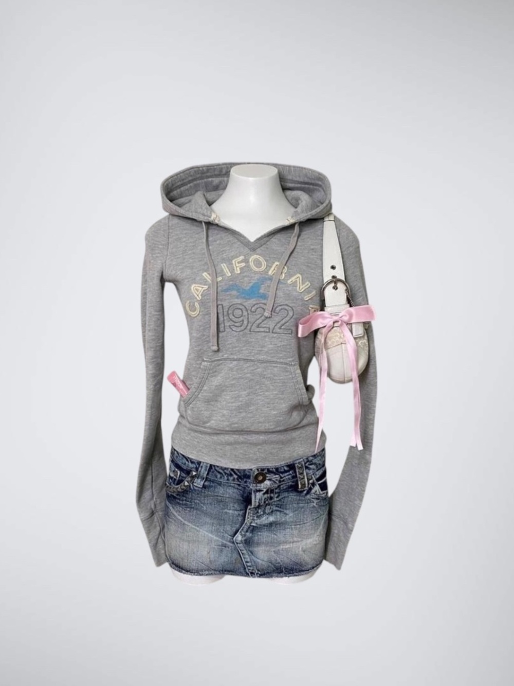 Early 2000s Hollister Grey Hoodie